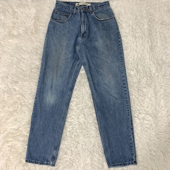 Vintage Arizona Baggy Jeans 30x33 USA Blue Pants Loose Straight Denim Tag 32x34 - Picture 1 of 16